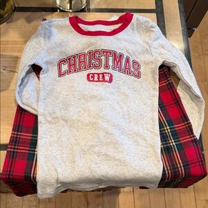 The Children's Place Gray and Red "Christmas Crew" Holiday Sweatshirt
